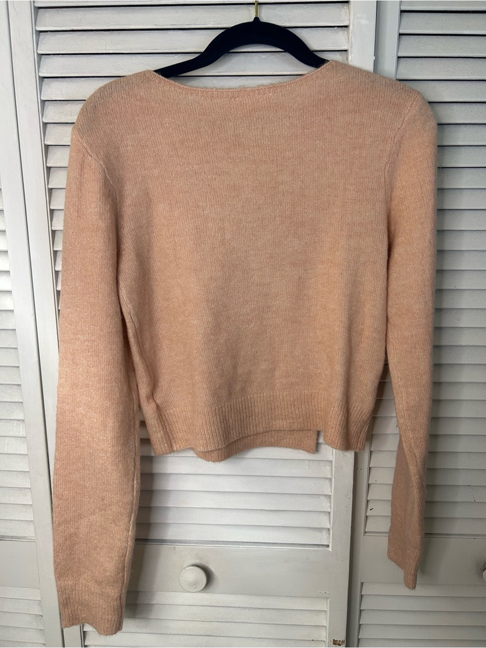 Mimosa Peach Button-Trim Knit Sweater Size Small - Picture 2 of 2